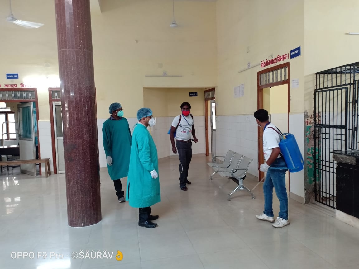Sanitization & Relief Program at Sadar Hospital